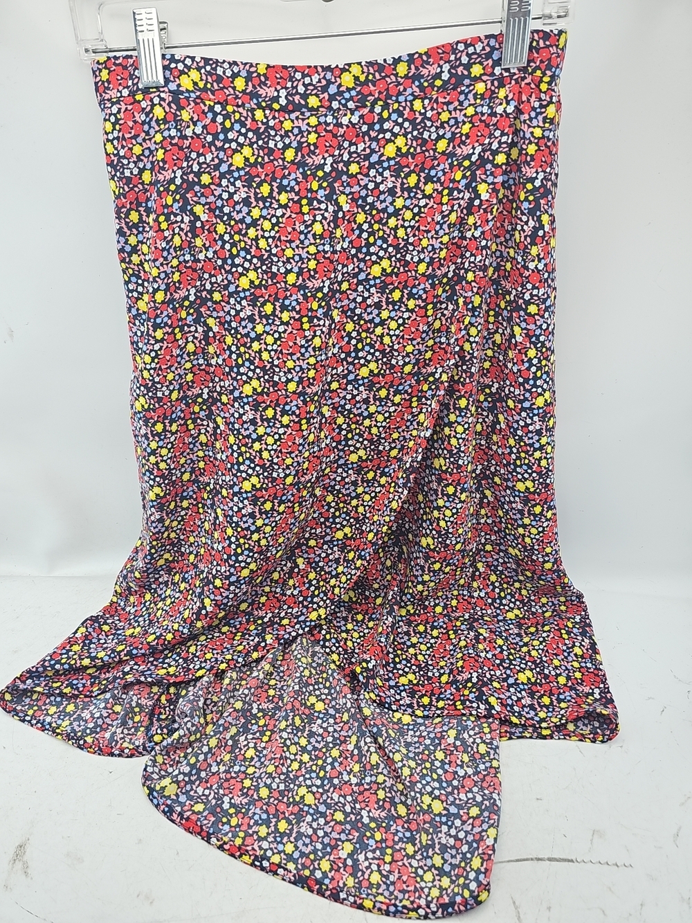 J. Crew Floral Print Midi Skirt